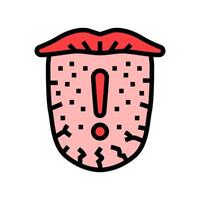 dehydration warning diarrhea color icon illustration vector
