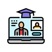 lecture education platform color icon illustration vector