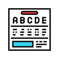 grading system education platform color icon illustration vector