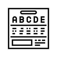 grading system education platform line icon illustration vector
