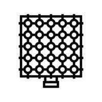 sensor array social robotics line icon illustration vector
