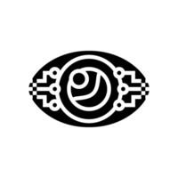 eye contact robot sensor social robotics glyph icon illustration vector