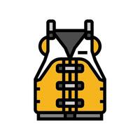 personal flotation device pfd color icon illustration vector