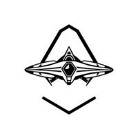 of a sleek, symmetrical spaceship with detailed , framed in a diamondshaped , set against a bright white backdrop. vector