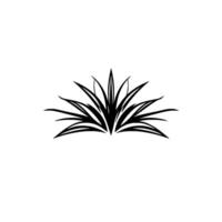 Symmetrical black and white minimalist featuring a stylized plant or floral element, evoking a sense of clean lines and organic form on a white background. vector