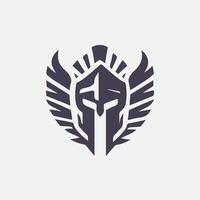 Linear Shield Linear Spartan design vector