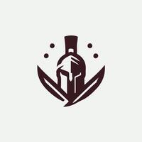 Linear Strength Linear Spartan design vector