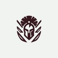 Linear Warrior Linear Spartan design vector