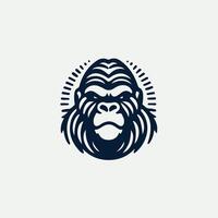 Savage Silverback Gorilla Design vector