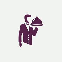 The Fast Wait waiter design vector