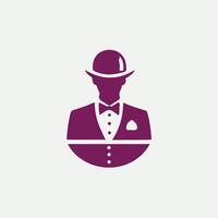 Top Serve Crew waiter design vector