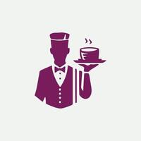 Serve Solutions waiter design vector