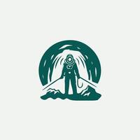 Subterra Adventures Caving Design vector
