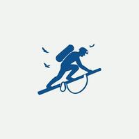 The Deep Dive Caving Logo Design vector