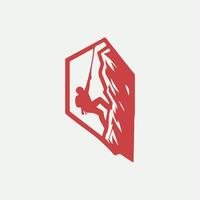 Cliff Climbers Rock Climbing designs vector