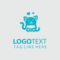 Kitty Chase Kitten logo vector