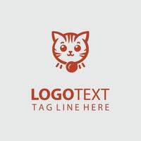 Fluffy Paws Kitten logo vector
