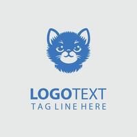 Tiny Whiskers Kitten logo vector