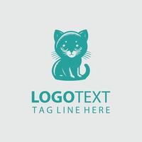 Fluffy Felines Kitten logo vector