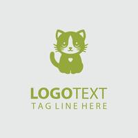 Soft Whiskers Kitten logo vector