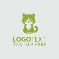 Kittens in Bloom Kitten logo vector