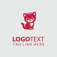 Whisker Wonders Kitten logo vector