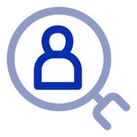 Search and find Employee icon concept vector