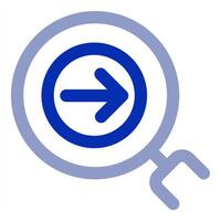 Send Search icon vector