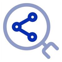 Search Share icon vector