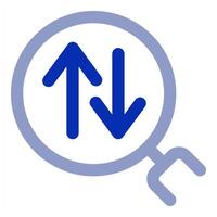 Upload Download Search Sync icon vector
