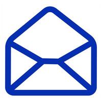 Envelope and open message icon vector