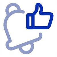 Like Notification icon concept vector