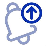 Upload Notification icon vector