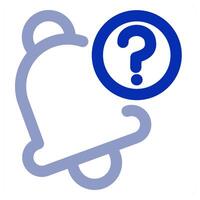 Notification Query icon concept vector
