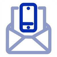 Mobile Message icon vector