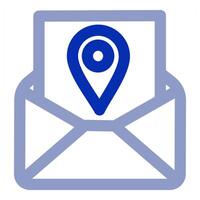 Message Location icon concept vector