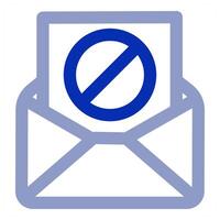 Prohibited Message icon concept vector