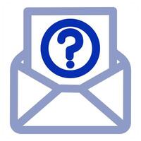 Message Query icon concept vector