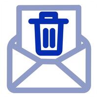Trash Message icon concept vector
