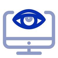 Laptop Vision icon concept vector
