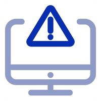 Alert Laptop icon concept vector