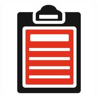 List icon concept in red vector