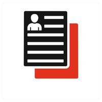 User Details in red color vector