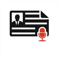 Identification Card icon concept in red vector