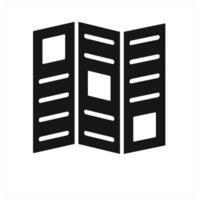 Article icon concept in red filled vector