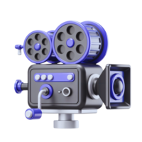 Retro style film camera with vibrant design and unique features png