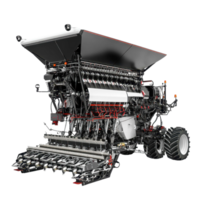 A tractor with a large machine on it png