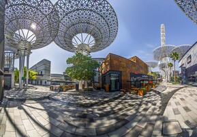 A modern view of Bluewaters Island in Dubai with futuristic architecture and urban elements 1 3 photo