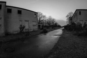 Ghost town Wollseifen in black and white with abandoned buildings 32 photo