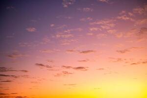 Beautiful , luxury soft gradient orange gold clouds and sunlight on the blue sky perfect for the background, take in everning,Twilight, Large size, high definition photo